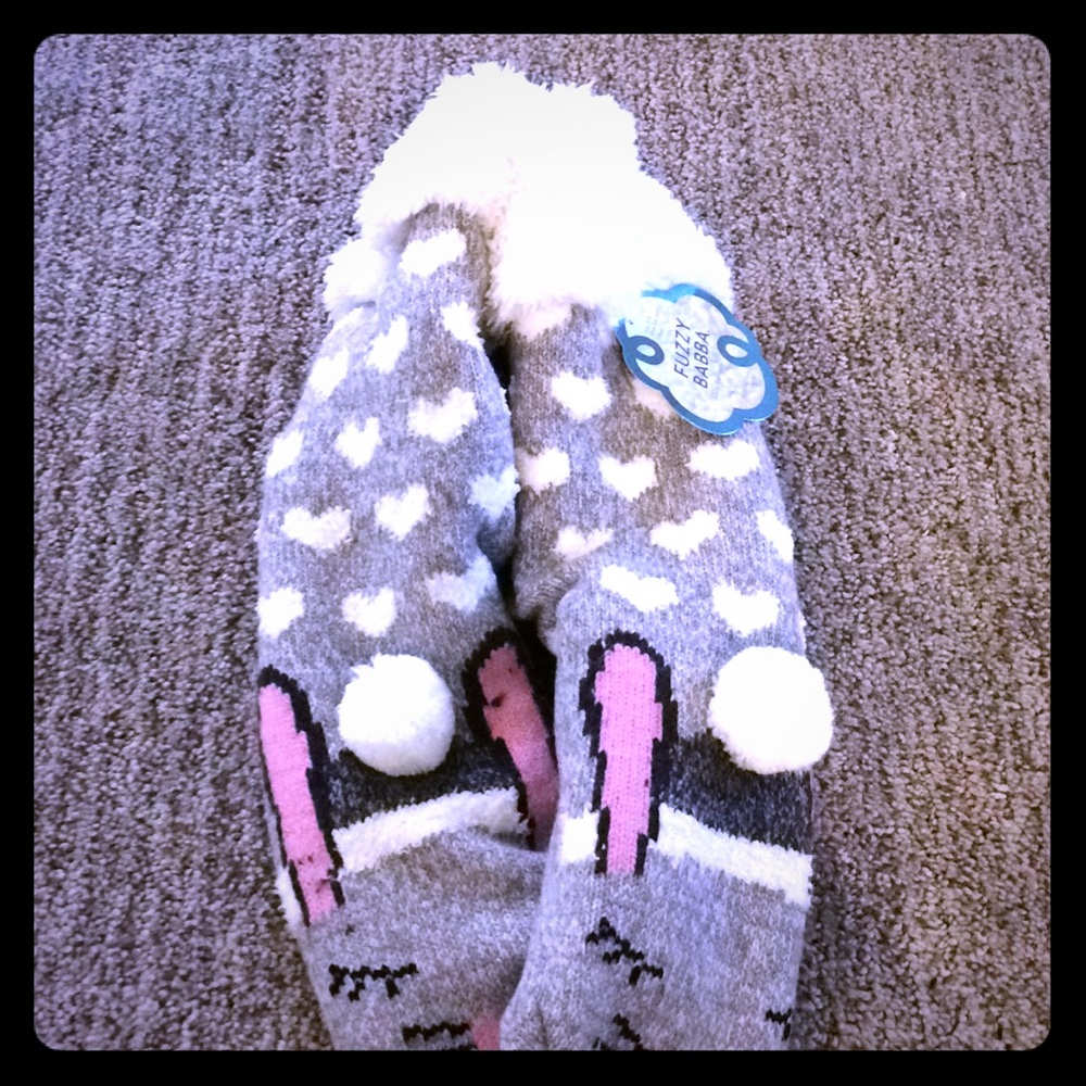 Soft never before used socks! Little Bunnies!